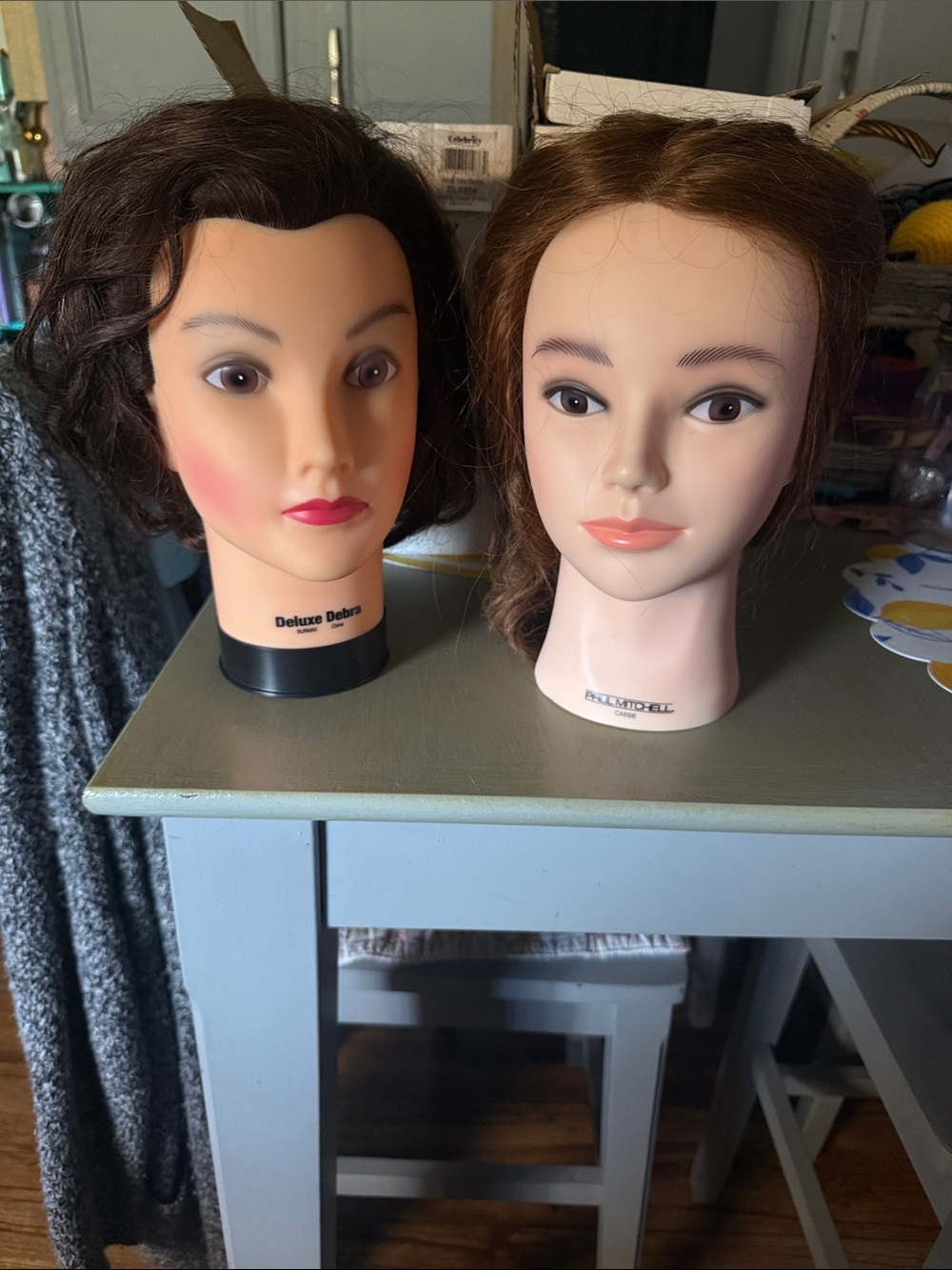 Brown Training Mannequin Head for Styling Practice